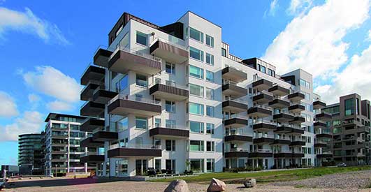 Kajkanten Housing Copenhagen - contemporary Danish Architecture