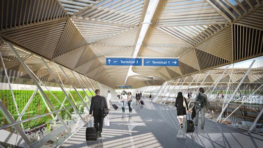 Frankfurt Airport Terminal 1 Forecourt Building