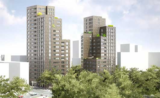 Colville Estate Towers London building design by NL Architects