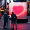 Times Square interactive heart installation