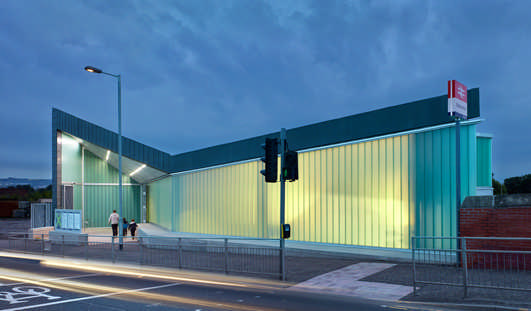 Dalmarnock Rail Station Glasgow building design by Atkins Architects
